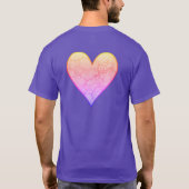 Rainbow Marbled Heart T-Shirt (Rückseite)
