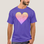 Rainbow Marbled Heart T-Shirt (Vorderseite)
