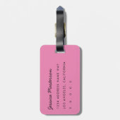 Rainbow Marbling Gepäckanhänger (Rückseite vertikal)