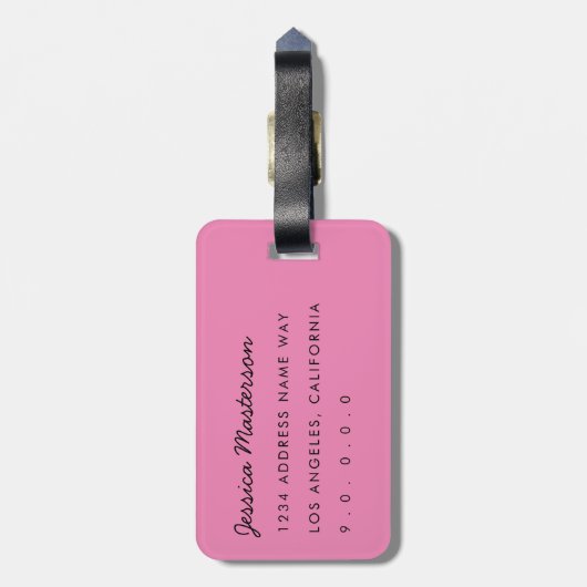 Rainbow Marbling Gepäckanhänger (Rückseite vertikal)