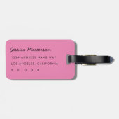 Rainbow Marbling Gepäckanhänger (Rückseite horizontal)