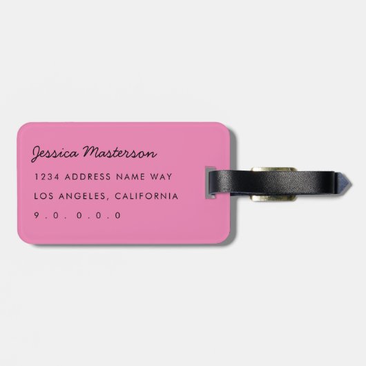 Rainbow Marbling Gepäckanhänger (Rückseite horizontal)