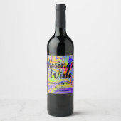 Rainbow Marbling Weinlabel Weinetikett (Vorderseite)