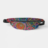 Rainbow Mardi Gras Bead Art Fanny Pack Bauchtasche (Vorderseite)