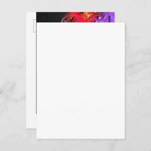 Rainbow Mardi Gras Postkarte (Vorne/Hinten)