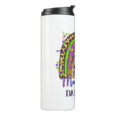 Rainbow Mardi Gras Thermal Tumbler Thermosbecher (Nach links gedreht)