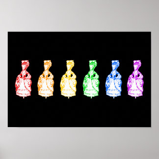 Rainbow Marie Antoinettes Poster