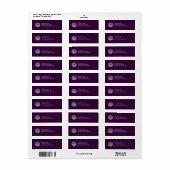Rainbow Marigold Custom Address Labels (Vorne)