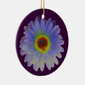 Rainbow Marigold Custom Birthday Pendant Keramikornament (Rechts)
