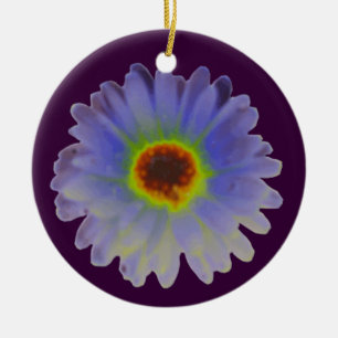 Rainbow Marigold Custom Birthday Pendant Keramikornament