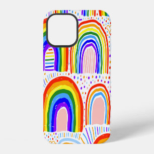 Rainbow Marker Illustration: Childish Seamless Pat iPhone 12 Hülle