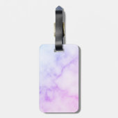 Rainbow-Marmormuster mit Personalisiertem Namen Gepäckanhänger (Rückseite vertikal)