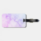 Rainbow-Marmormuster mit Personalisiertem Namen Gepäckanhänger (Rückseite horizontal)