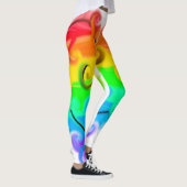 Rainbow-Marmorwirbel Leggings (Rechts)