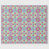Rainbow Marrakesh Pattern Geschenkpapier (Flach)