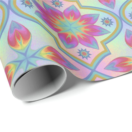 Rainbow Marrakesh Pattern Geschenkpapier (Rolleneckpunkt)