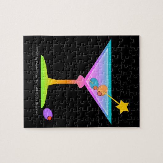 RAINBOW MARTINI PUZZLE oder PUZZLE GIFT SET (Horizontal)