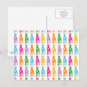 Rainbow Mastiff Pattern Postkarte (Vorne/Hinten)