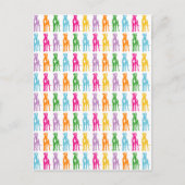 Rainbow Mastiff Pattern Postkarte (Vorderseite)