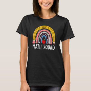 Rainbow Match Squad Fun Mathe Lehrer Team Erster T T-Shirt