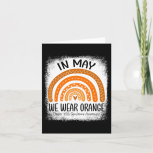 Rainbow May We Wear Orange Prader Willi Syndrome A Karte