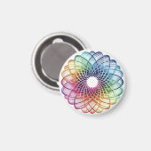 Rainbow Medallion - Abstraktes Magnet (Vorderseite/Rückseite)
