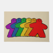 Rainbow Meeple Board Game Front Eingang Fußmatte (Vorderseite)