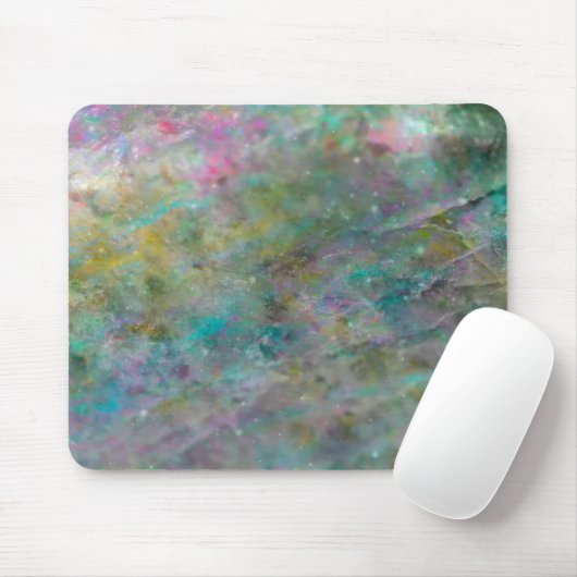Rainbow Mehrfarbig Crystal Rock Marble Mousepad (Mit Mouse)