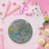 Rainbow Mehrfarbig Crystal Rock Marble Pappteller (Party)