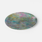 Rainbow Mehrfarbig Crystal Rock Marble Pappteller (Schrägansicht)