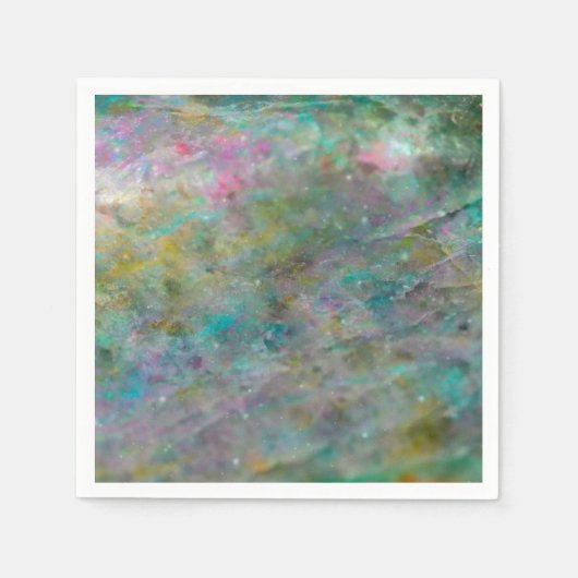 Rainbow Mehrfarbig Crystal Rock Marble Serviette (Vorderseite)