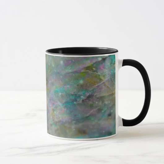 Rainbow Mehrfarbig Crystal Rock Marble Tasse (Rechts)