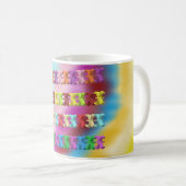 Rainbow mehrfarbige helle Tasse (VorderseiteRechts)