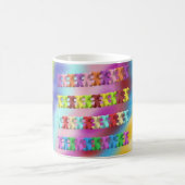 Rainbow mehrfarbige helle Tasse (Mittel)