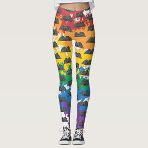 Rainbow Memento Mori Leggings