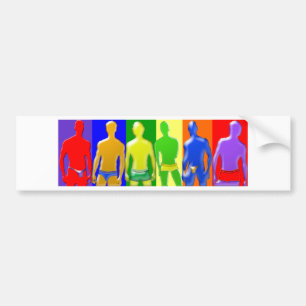 Rainbow Men Autoaufkleber