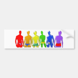 Rainbow Men Autoaufkleber