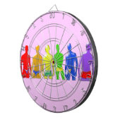 Rainbow Men Dart Board Dartscheibe (Vorderseite rechts)