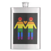 Rainbow Men Flachmann (Vorderseite)