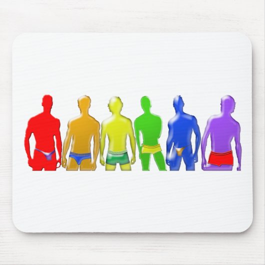 Rainbow Men Mousepad (Vorne)