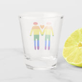 Rainbow Men Schnapsglas (Rückseite)