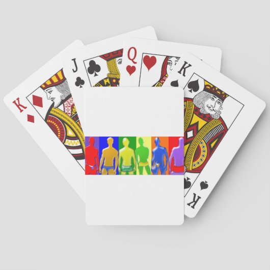 Rainbow Men Spielkarten (Rückseite)