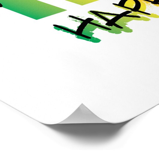 Rainbow Menorah Hanukkah Greeting Poster (Ecke)