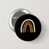 Rainbow Mental Health Semicolon Behalt Going Boho Button (Vorne & Hinten)