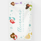 Rainbow Mermaid Birthday Banner (Vertikal)