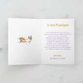 Rainbow Mermaid Birthday Card Karte (Innenseite)