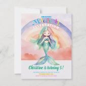 Rainbow Mermaid Flat Card (Vorderseite)