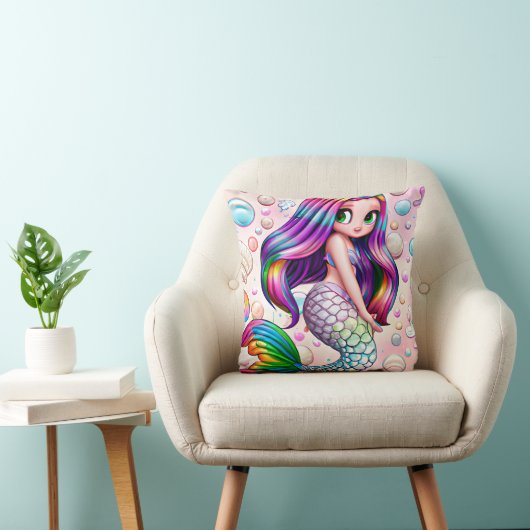 Rainbow Mermaid Kissen (Stuhl )