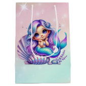 Rainbow Mermaid Mittlere Geschenktüte (Rückseite)