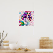 Rainbow Mermaid Poster (Küche)